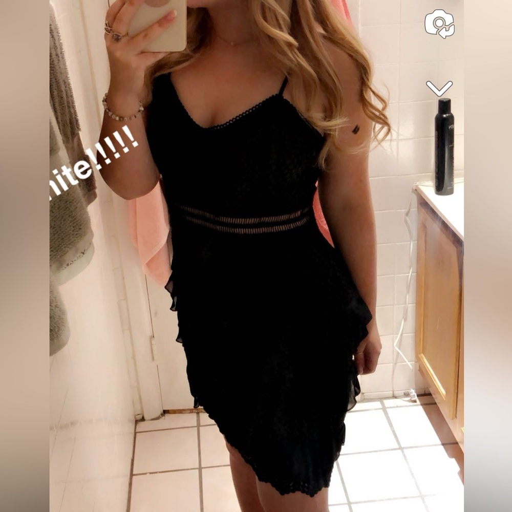 Aqua Black Cocktail Dress